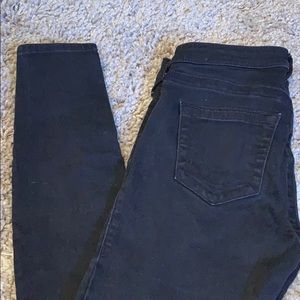 True Religion Black Mid Rise Skinny Jeans Sz 27